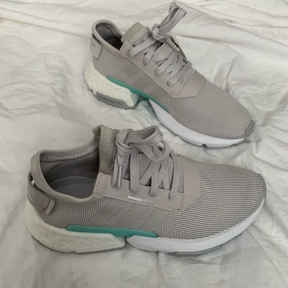 NWT Adidas Grey One/Clear Mint POD-S3.1